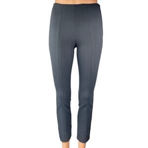 Vince Women's Blue Gray High Waist Pleated Skinny Trousers Leggings Pants Sz XS